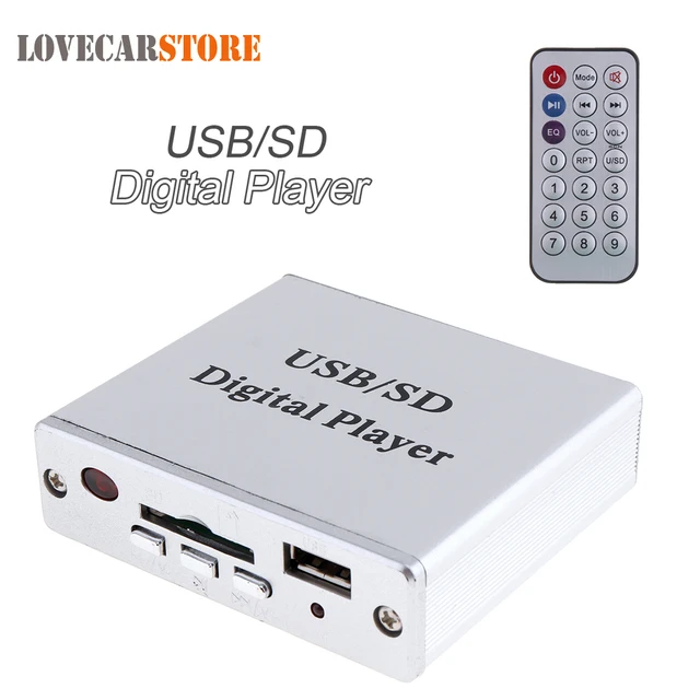 Special Offers DC 12V Digital Auto Car Power Amplifier MP3 Audio Player Reader 3-Electronic Keypad Control Support USB SD MMC Card with Remote