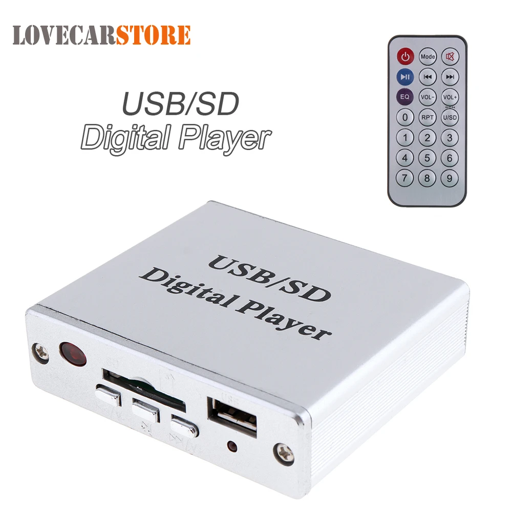 DC 12V цифровой автомобильный усилитель мощности MP3 Аудио Плеер ридер 3 электронная