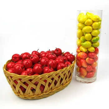 

20Pcs/Set Plastic Artificial Simulation Mini Fake Fruit Decor Apple Orange Lemon Strawberry Props Home Party Decoration 4