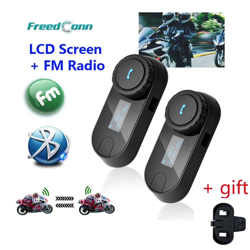 

2pcs/Lot Motorcycle Bluetooth Helmet Intercom BT Casco Headset Moto Bluetooth Intercomunicator Wireless Interphone TOM-SC