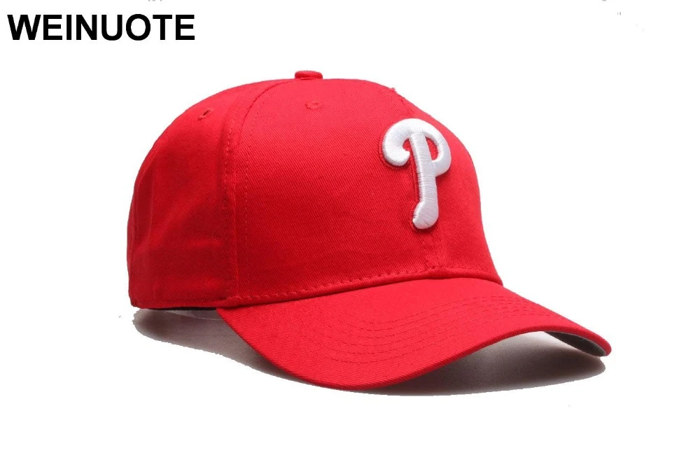 Hombres Phillies strapback ajustable sombreros deporte béisbol gorras Rojas P carta logo sombrero para las mujeres|strapback hats|logo hatcap p - AliExpress