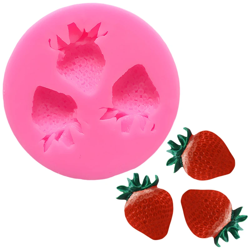 

Fruit Strawberry Cake Moulds 3d Silicone Moldes Silicona Reposter Silicone Molds Cake Decorating Silicone Molds Cake Decorating