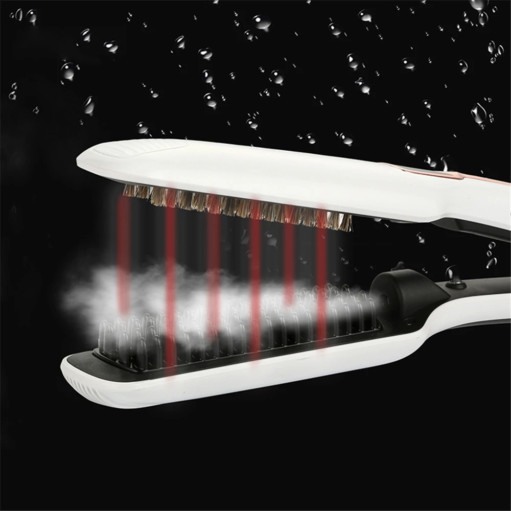 

3in 1 Hair Curler Steam Hair Straightener Infrared Hair Comb Straight Steam Anion Function multi-function steam spray Hair Tool