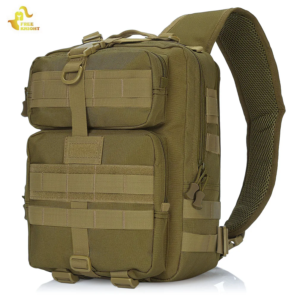 

Free Knight 20L Hiking Camping Bag Tactical Sling Bag Army Military Shoulder Backpack Molle Assault Hunting Outdoor Bag For Men