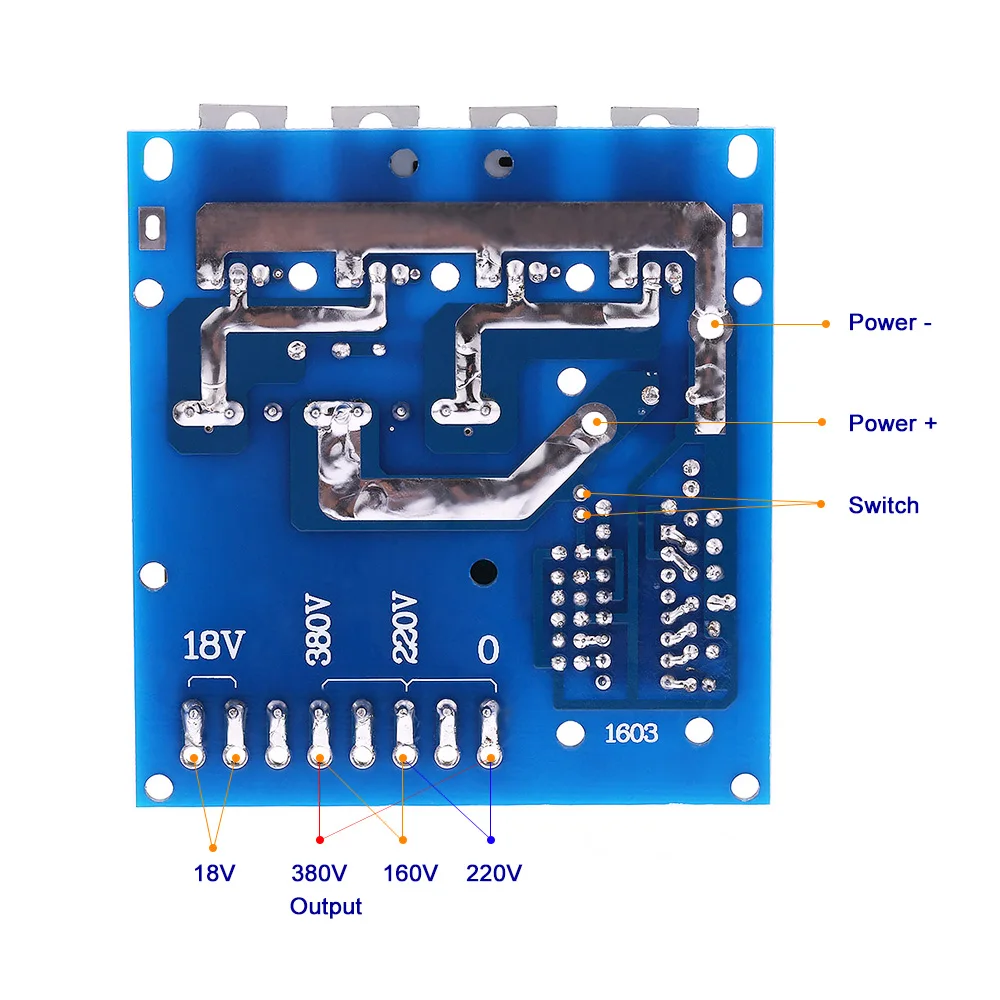 DC AC преобразователь инверторная плата DC12V до 220V 380V 18V 500W Инвертор Трансформатор