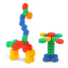 Дети стволовых обучения шестерни Блокировка блоков щетины укладки строительные игрушки для детей 495 г/упак