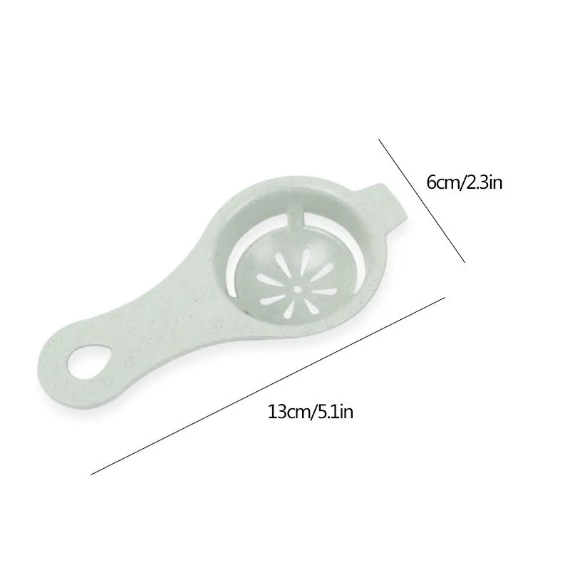 2шт конфетный цвет пластиковый яичный сепаратор белый желток просеивание дома кухня шеф-повара обеденный кухонный гаджет инструмент