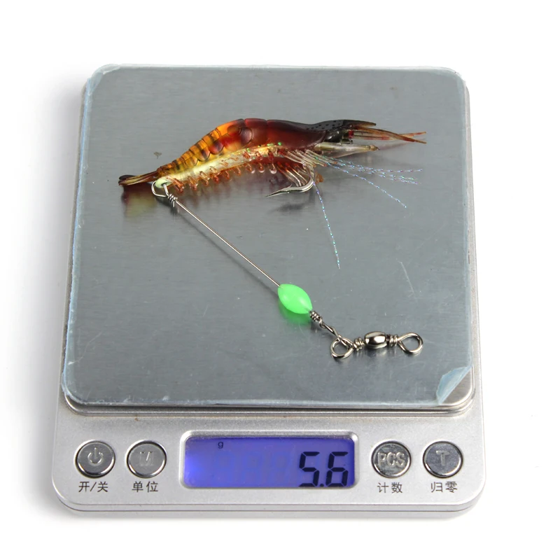 mioosho Lot de 10 hameçons de fixation pour crevettes vivantes avec trou mioosho Lot de 10 hameçons de fixation pour crevettes vivantes avec trou