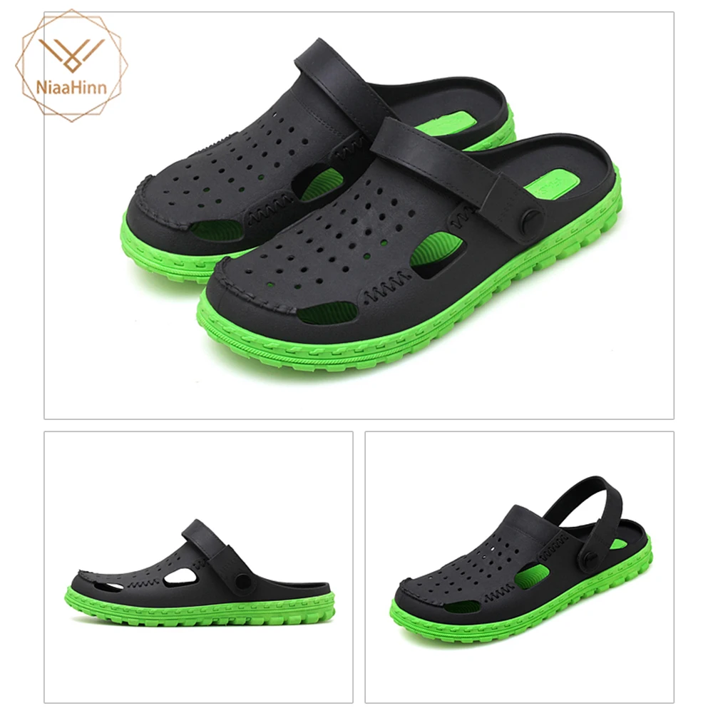 

2019 New Medical Doctor Shoes Men's Hole Sandals and Slippers Surgical Lab Scrub Waterproof Non-slip Breathable Summer work