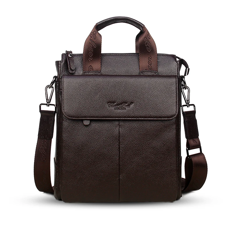 Сумка мессенджер Cheer Soul Мужская из натуральной кожи для ноутбука|fashion handbag|handbags