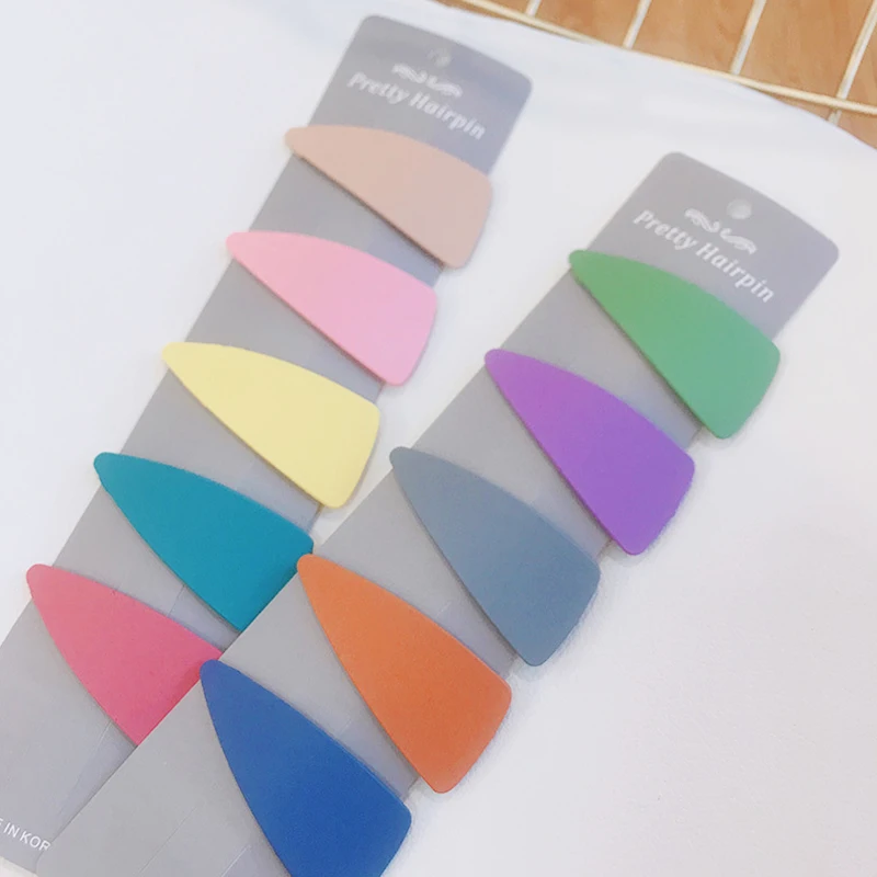 

ZVZO Solid Color Woman Personality Temperament Hair Clip Simple Geometrical Triangle Hairpins Hair Accessories Jewelry Hair Pins