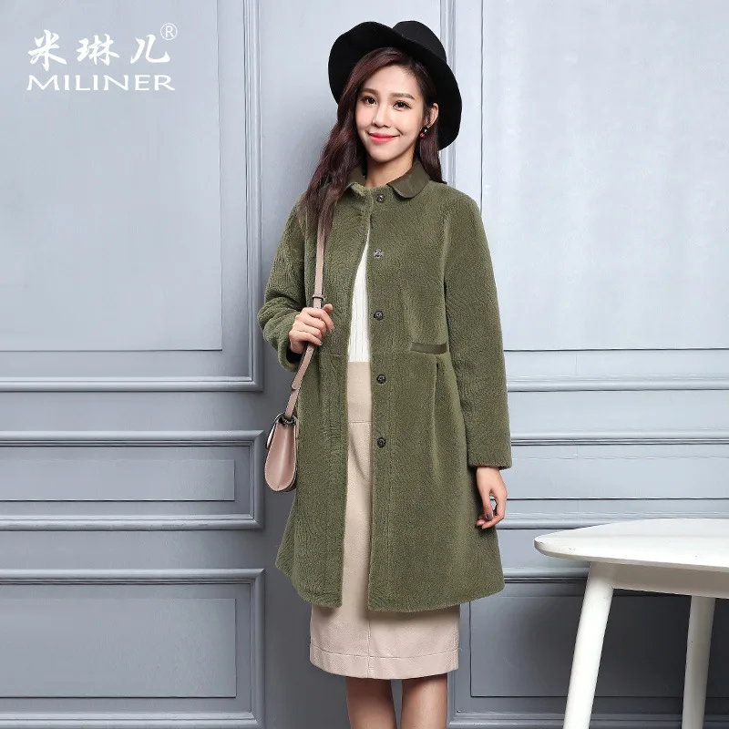 

Lynn winter long in haining sheared sheep wool coat lapels lambs wool fur coat check inventory of cultivate morality