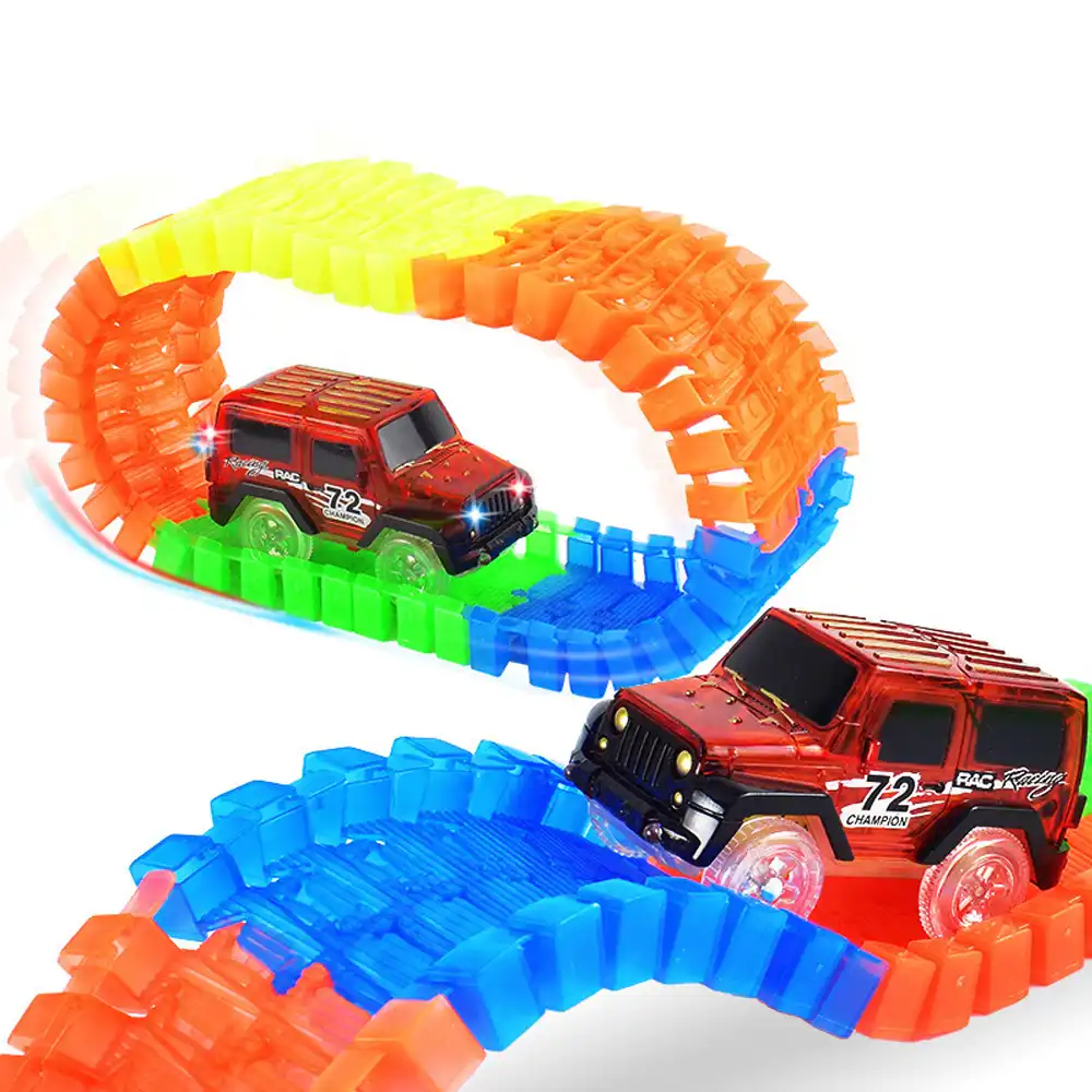 plastic race car track