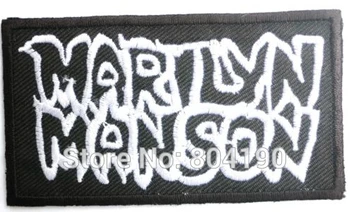 

MARILYN MANSON Logo Music Rock Band LOGO Embroidered NEW IRON ON SEW ON Patch Applique Baseball Cap Hat Heavy Metal
