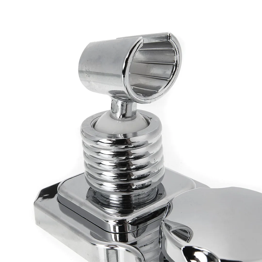 Universal Wall Mounted Bathroom Shower Head Holder Handset Chrome Strong Suction Replacement Showerholder