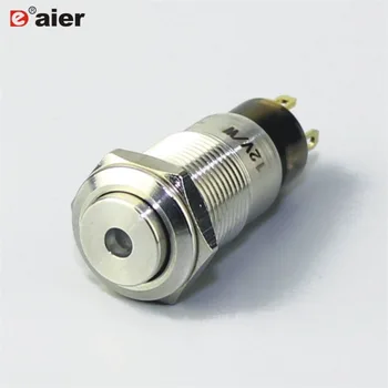 

50PCS GQ12H-10DM 12mm metal momentary type illuminated push button switch