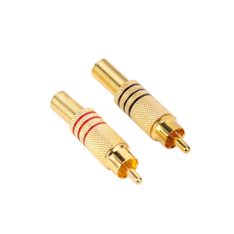 Sindax RCA разъем штепсельная Вилка штекер Matal пружинный Phono аудио RG59 RG58 LMR240 LMR195
