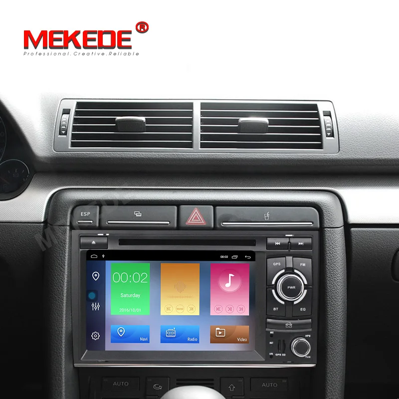 Perfect MEKEDE 8core Android 9.1 Car GPS navigation DVD player For audi A4 2002-2008 S4 RS4 8E 8F B9 B7 with 2GB RAM+32GB ROM 1