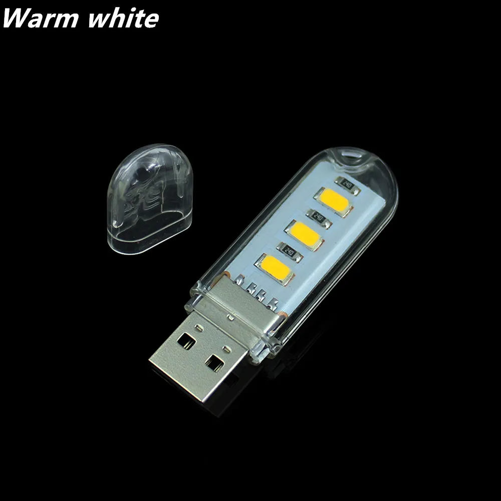

LEEDSUN 3 LEDs 5730 SMD LED Camping Bulb Nightlight USB lamp Book lights For PC Laptops Notebook Reading Night light