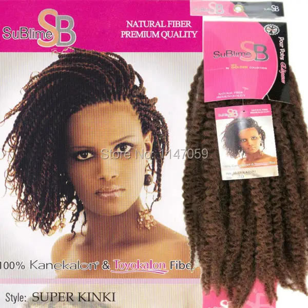 Free Shipping Marley Braids Kinki Braids 36inches Braiding Hair On