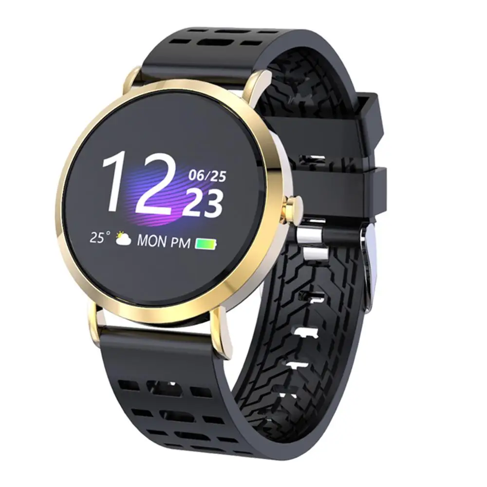 black gold 696 Cv08c smartwatch Heart-rate Blood Pressure Monitor Smart Bracelet Watch Activity Tracker Pedometer Wristband Sleep Monitor - Цвет: black gold
