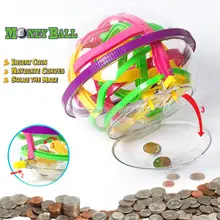 100 шагов деньги мяч игра с монетами лабиринт головоломка подарок Классические Обучающие игрушки мраморная игра-головоломка perplexus шары IQ баланс игрушка