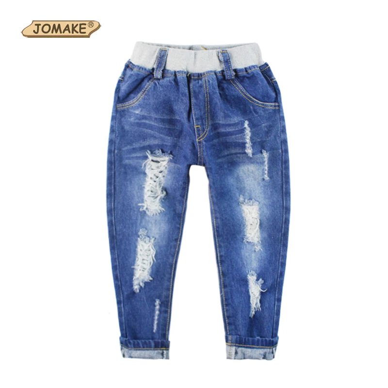 New Spring Kids Jeans Boys Girls Trousers Fashion Designer Children ...