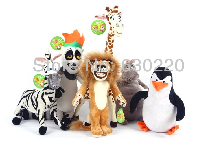 Giant Madagascar Movie Plush Toy 70cm Big size Animals stuffed dolls  Hippoos/Lion/Zebra/Penguin Cartoon Toys Free shipping | AliExpress