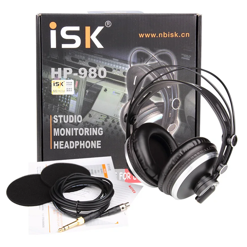 Original Isk Hp980 Studio Monitoring Headphone 3d Surround Stereo,for