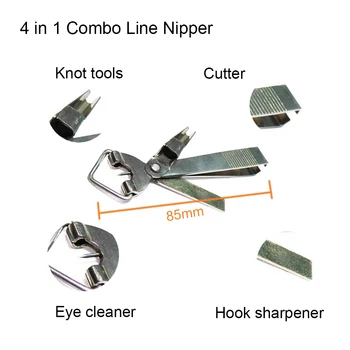 

Aventik Stainless Steel Nipper Line Cutter Clipper Hook Eye Cleaner Knot Tools Hook Sharpener Fishing Tying Tools Fly Fishing