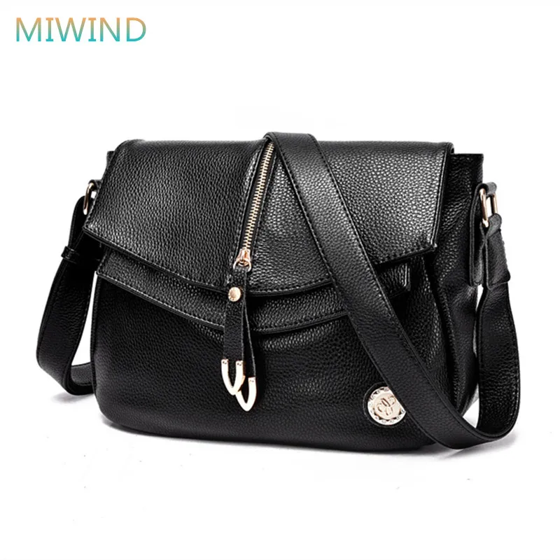 

MIWIND Top Quality 2017 Split Leather Bag Fashion Women Leather Handbags Bolsa Feminina Shoulder Messenger Bags Ladies GB073