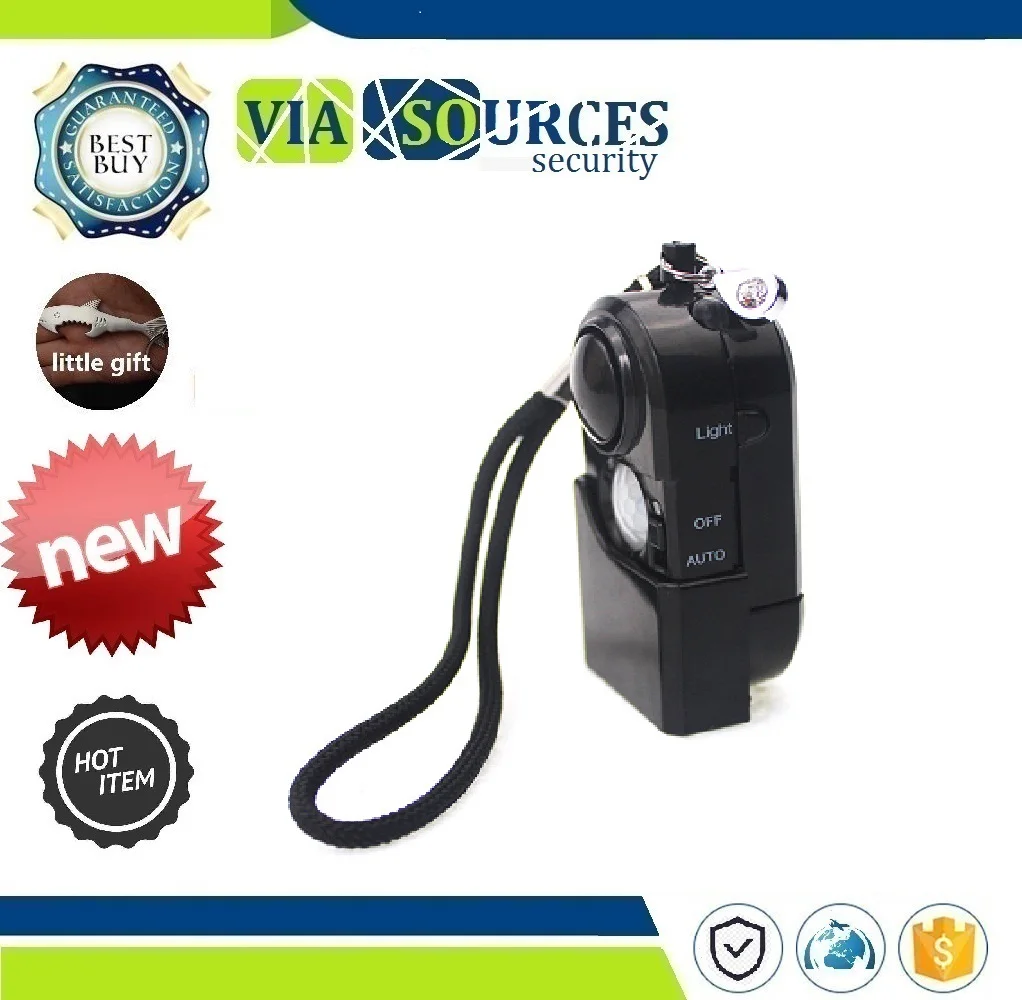 

120dB Wireless Home Security Systems Anti-theft Camping Travel Portable Mini PIR Infrared Motion Sensor Detector Alarm
