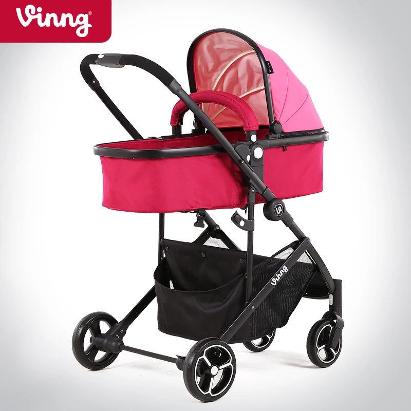 

Vinng Babysing baby car four wheel baby stroller 0-4years candy colors easy to install and easy to use