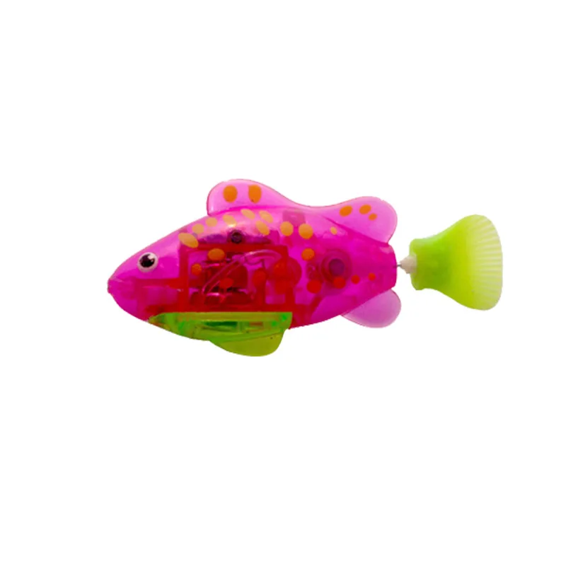 Флэш плавающий ming электронный Рыба Pet игрушки для ванной на батарейках плавающий робот для детей Детская ванна рыболовный бак украшение подарок - Цвет: A-5