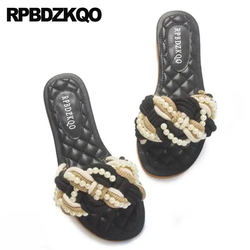 designer slip on sandals