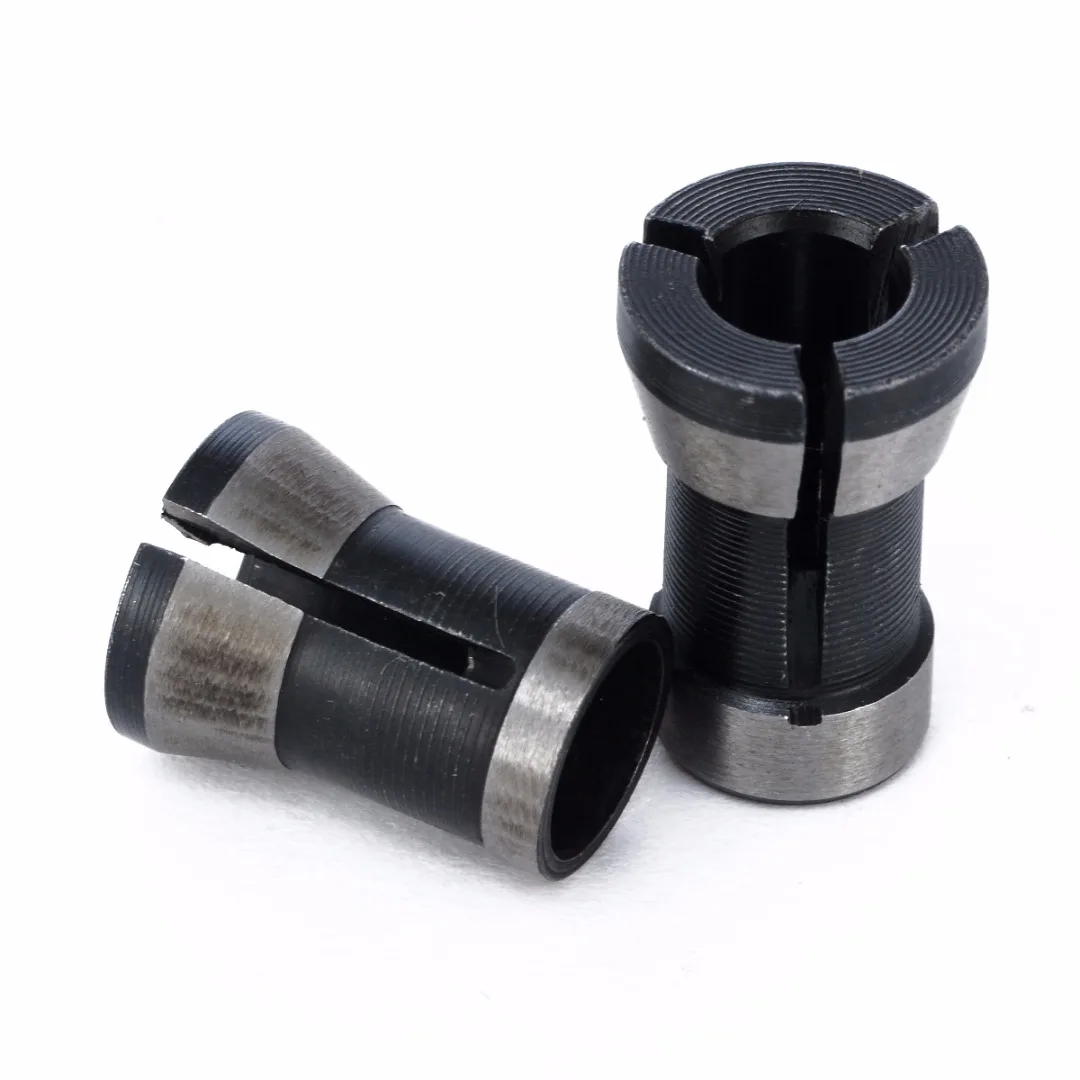 1 Pair New 6.35mm 8mm Collet Chuck High Precision Engraving Trimming Machine Electric Router Mayitr