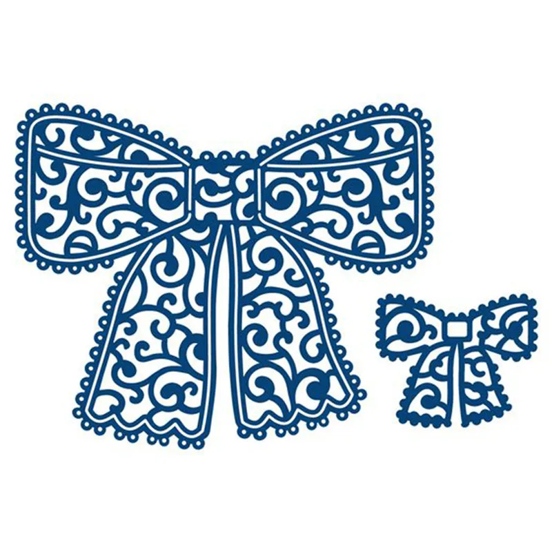 

Naifumodo Lace Bow Metal Cutting Dies Scrapbooking New for 2019 Rosette Crafts Dies Bow Die Cuts Card Making Album Embossing