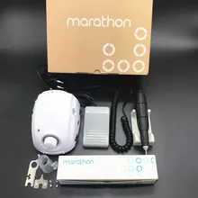 Сильная черная ручка MARATHON 102L 35000 об./мин Электрический острый ногтей дрель 210 микро мотор шлифовальный станок для ногтей Инструменты