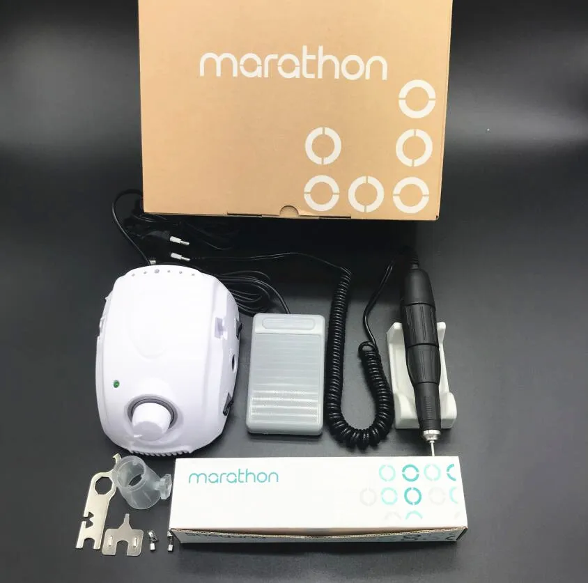 Электрическая дрель для ногтей STRONG MARATHON 35000 об/мин с ручкой и микро-двигателем FORTE