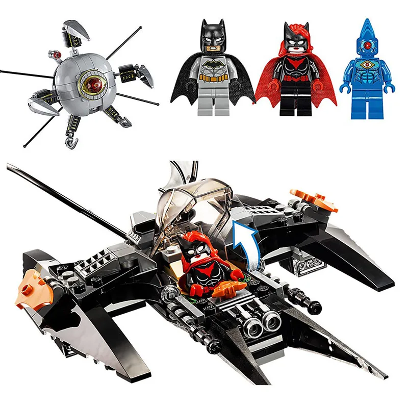 

07109 DC Super Heroes Batman/Batwoman/OMAC Brother Eye Takedown Building Block 302pcs Brick Toys Compatible With Bela 76111