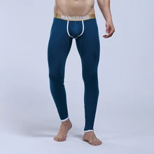 Новинка, мужские кальсоны с низкой талией, Сексуальные облегающие хлопковые теплые штаны, леггинсы, нижнее белье, 8 цветов, Размеры s/M/L/XL