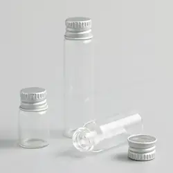 100x2 мл 4 мл 6 мл прозрачный стеклянный контейнер с алюминиевой крышкой Малый Стекло бутылка с винтовые крышки для эфирного масла Применение