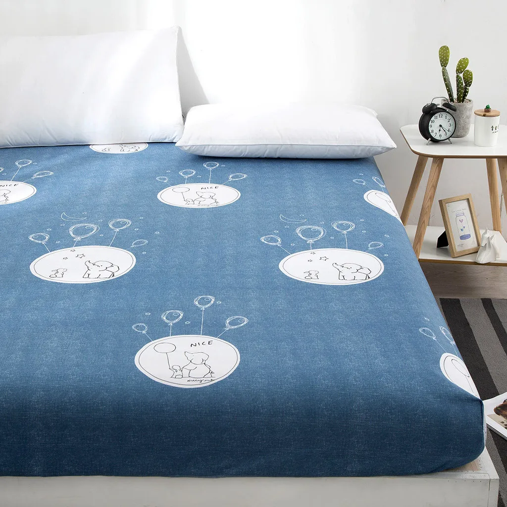 Шлифовальный чехол для кровати матрас Пылезащитный колпак Противоскользящий простынь искусство природа домашний Декор Текстиль