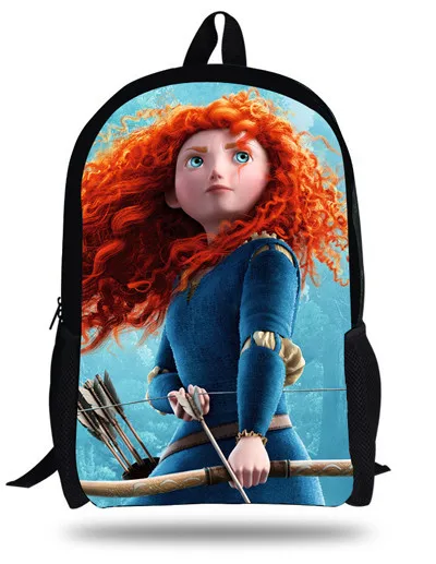 Милый 16-дюймовый рюкзак школьный детский рюкзак Brave детские школьные сумки для девочек Книга Сумка Bolsa Infantil Menina От 7 до 13 лет