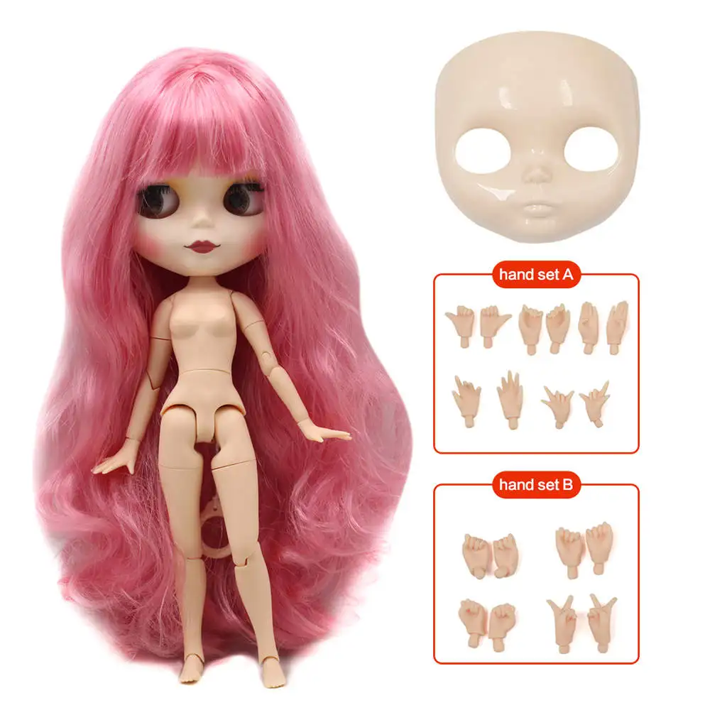 Ледяная фабрика Blyth кукла шарнир тело DIY обнаженные игрушки BJD модные куклы девушка подарок Специальное предложение на продажу с лицом оболочки ручной набор A& B - Цвет: Joint body