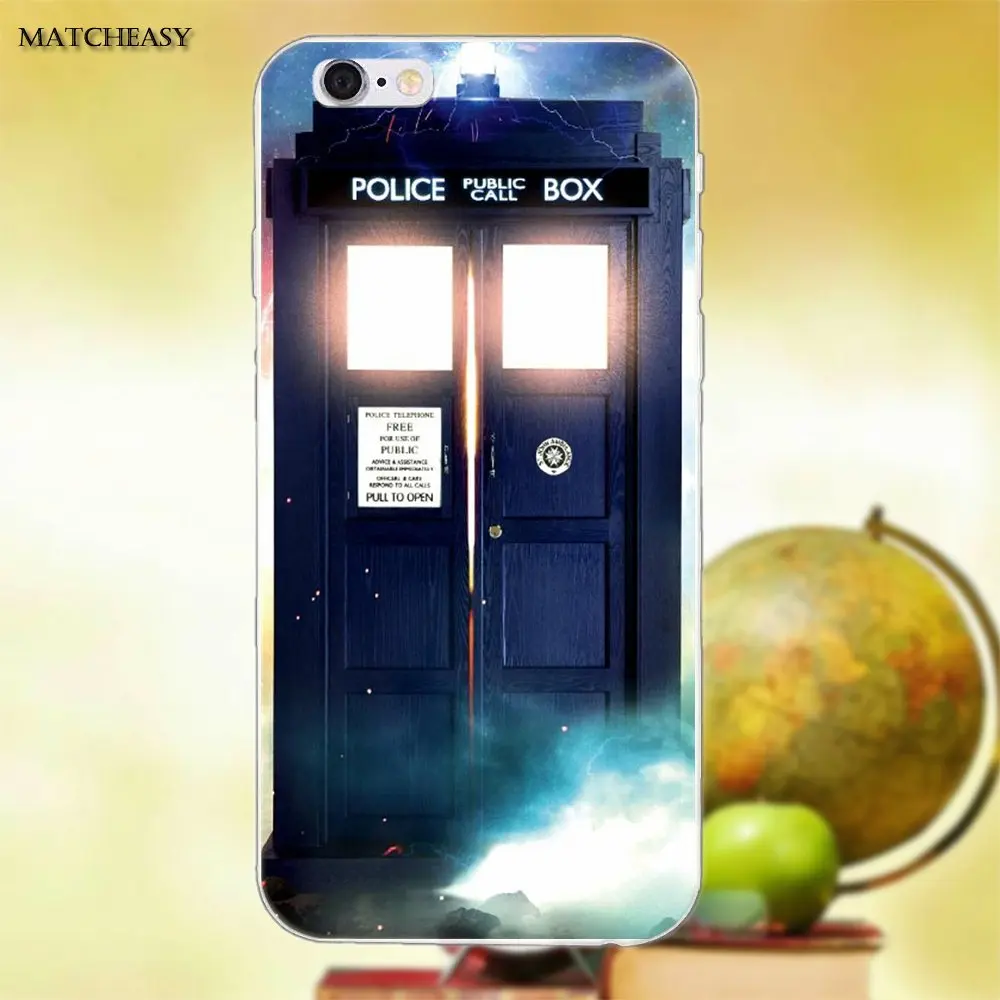 Мягкий ТПУ Модный чехол для Apple iPhone X XS Max XR 4 4S 5 5C SE 6 6S 7 8 Plus Doctor Who Series Tardis Police Box