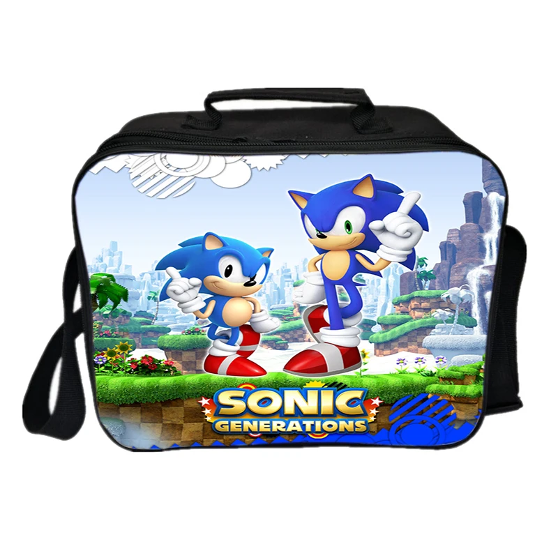

Sonic Lunch Cooler Bag Large Capacity Travel Portable Lunch Box Students Men Women Boys Girls Picnic Insulation Container