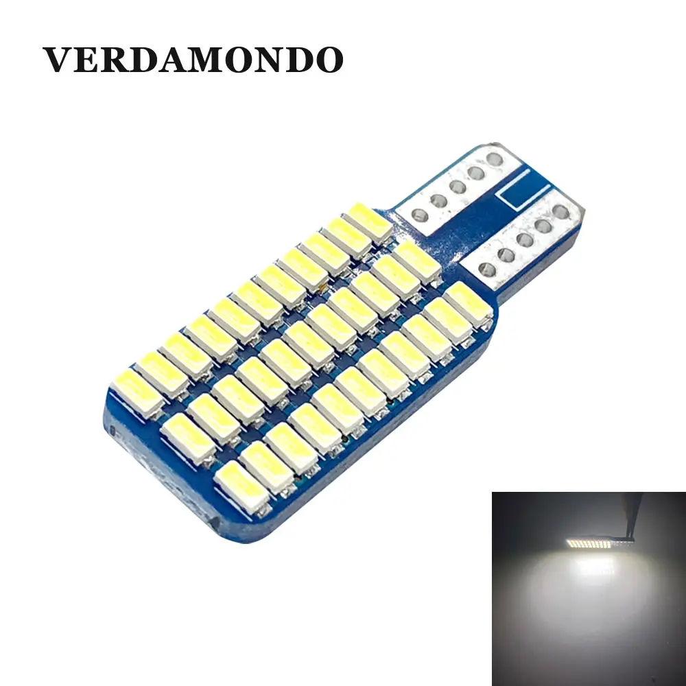 T10 194 168 W5W светодиодный Canbus 33 светодиодный 3014 SMD светодиодный без OBC Error светодиодный интерьер инструмент светильник лампа, лампа для чтения, белый цвет