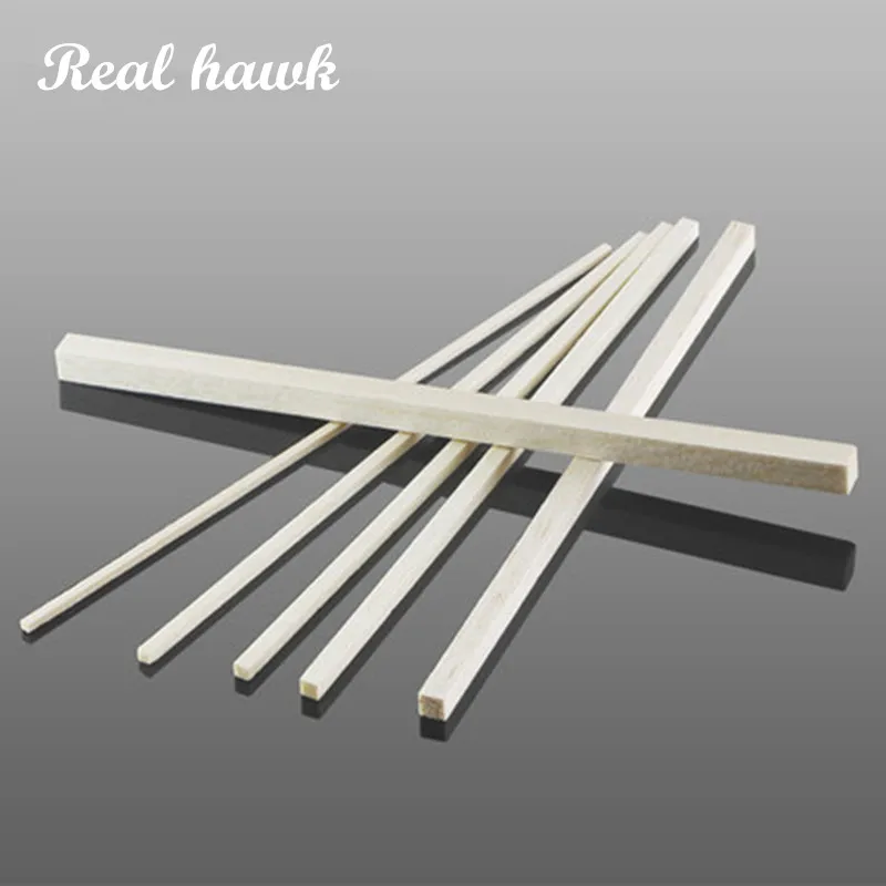 Квадратные деревянные стержни типа AAA + Balsa длинные 250/300/500x1 5x1 5 мм для моделей