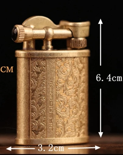 Ретро керосин Аутентичные 6,4*3,8 см бренд jifeng зажигалка с цветочным узором JF-018